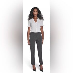 Calvin Klein Petite Pinstripe Highline Pants